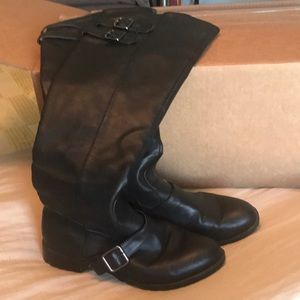 Black riding boots